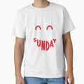 Happy Sunday T-Shirt - Minimalist Print for Adults - T-Shirt, Sweatshirt, Hoodie