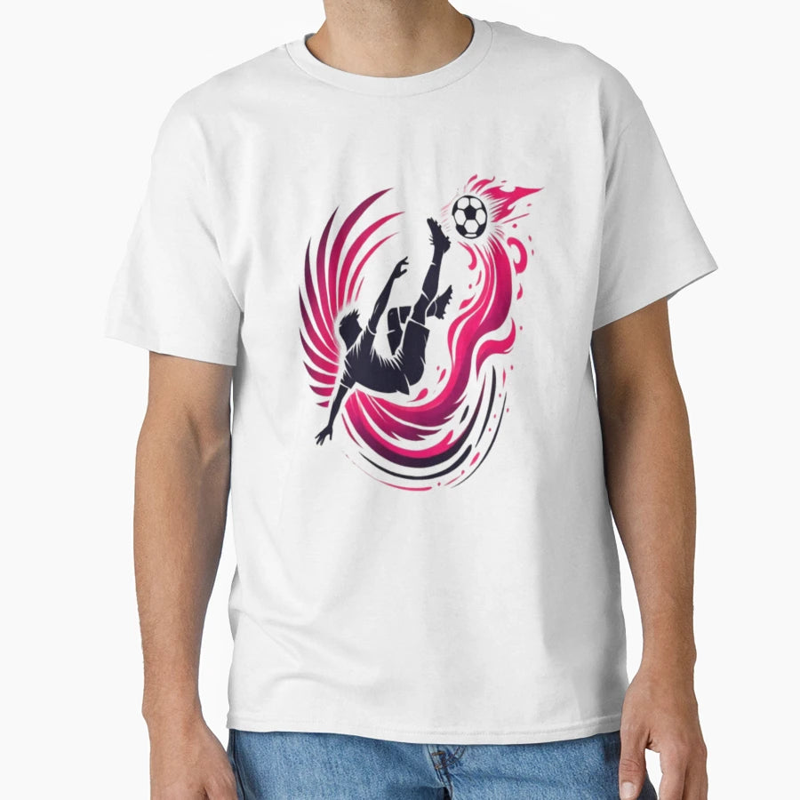 Fiery Football Player T-Shirt - Unique Graphic Unisex - T-Shirt, Sweatshirt, Hoodie