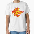 Football Tiger Flame Fire Logo Animal T-Shirt - Unique Graphic for Adults - T-Shirt, Sweatshirt, Hoodie