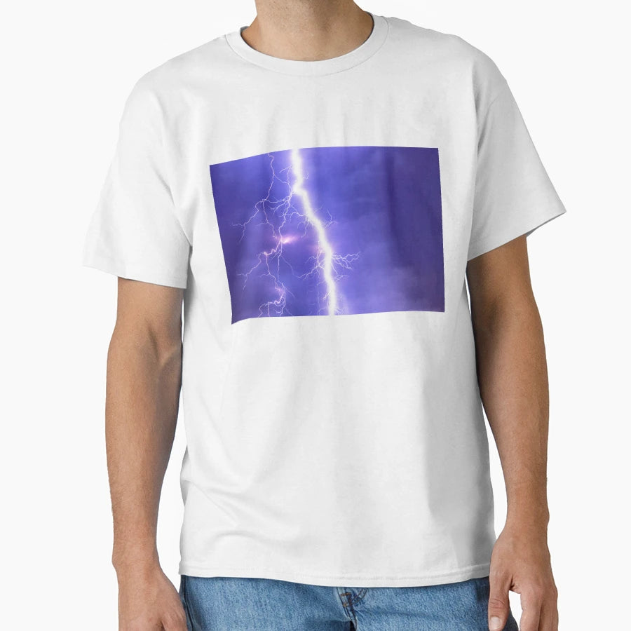 Violet Lightning T-Shirt - Custom Art Print for Adults - T-Shirt, Sweatshirt, Hoodie