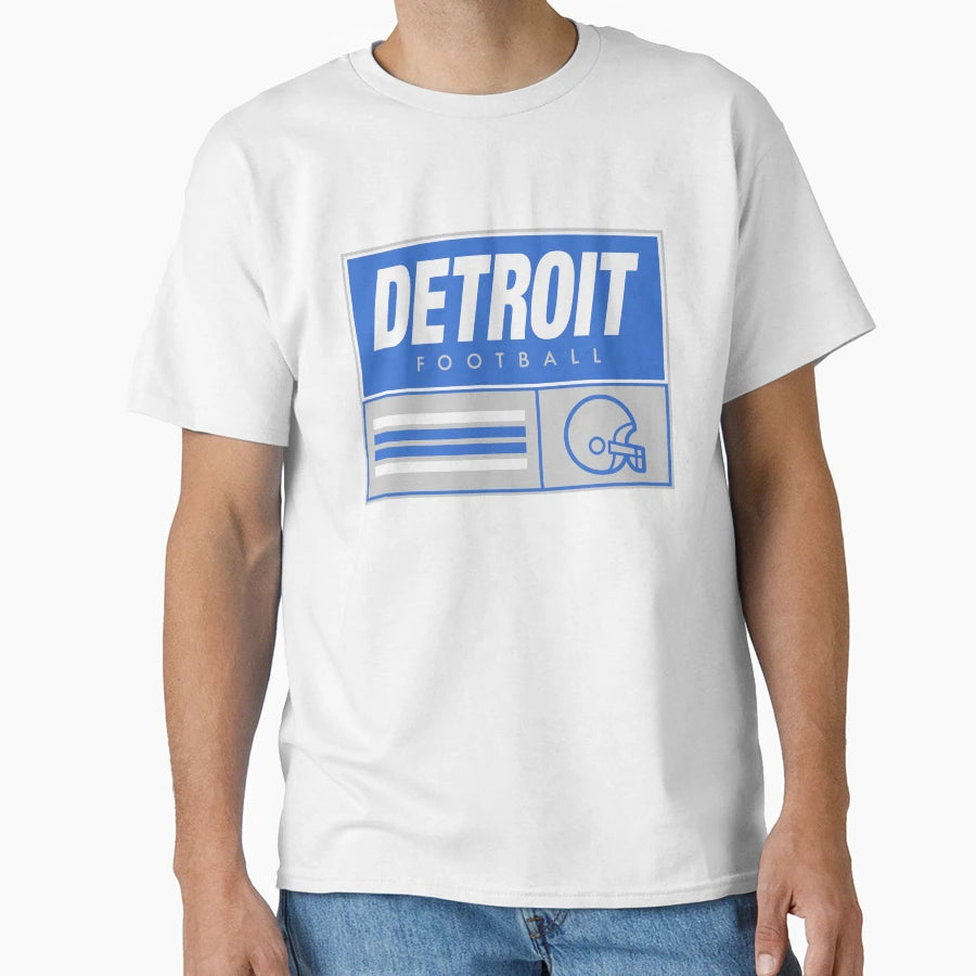 Detroit Football T-Shirt - Fun Novelty Design Men Women - T-Shirt, Sweatshirt, Hoodie