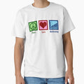 Peace Love Marketing T-Shirt - Aesthetic Graphic for Adults - T-Shirt, Sweatshirt, Hoodie