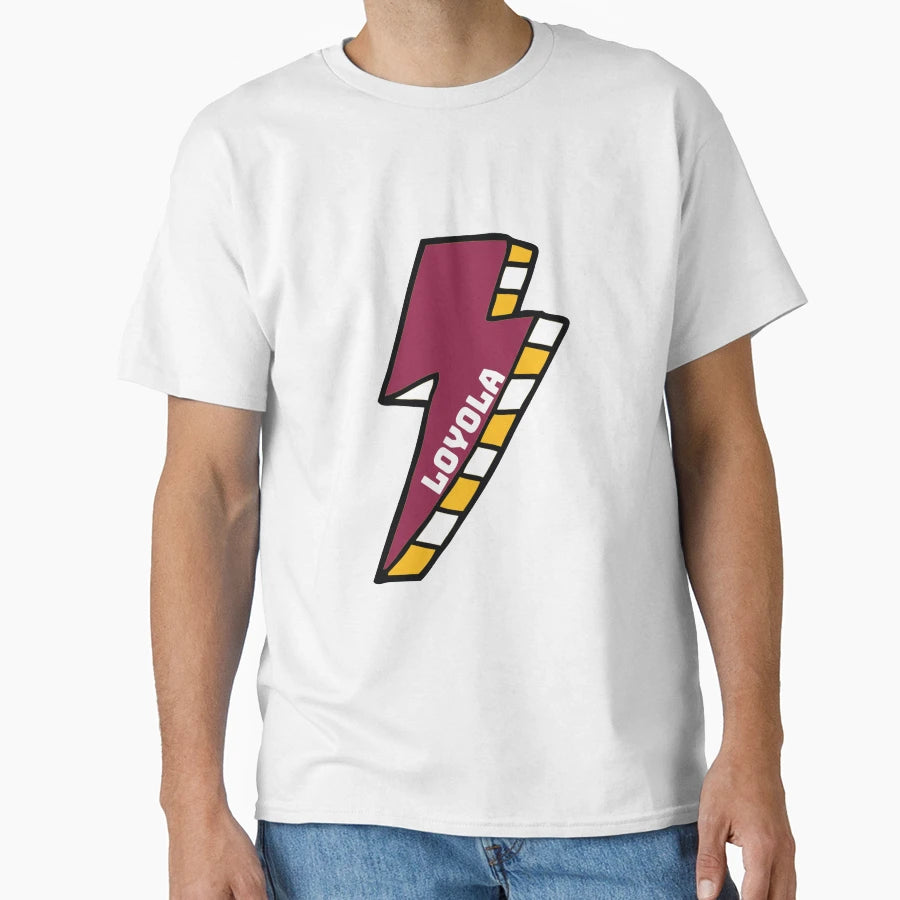 Loyola University Chicago Lightning T-Shirt - Fun Novelty Design Men Women - T-Shirt, Sweatshirt, Hoodie
