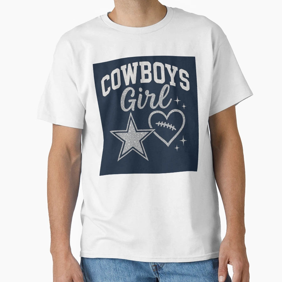 Football Girly T-Shirt - Trendy Graphic for Adults - T-Shirt, Sweatshirt, Hoodie