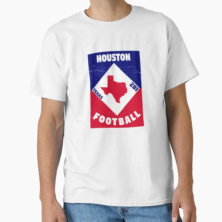 Houston Football T-Shirt - Casual Everyday Wear Men Women - T-Shirt, Sweatshirt, Hoodie
