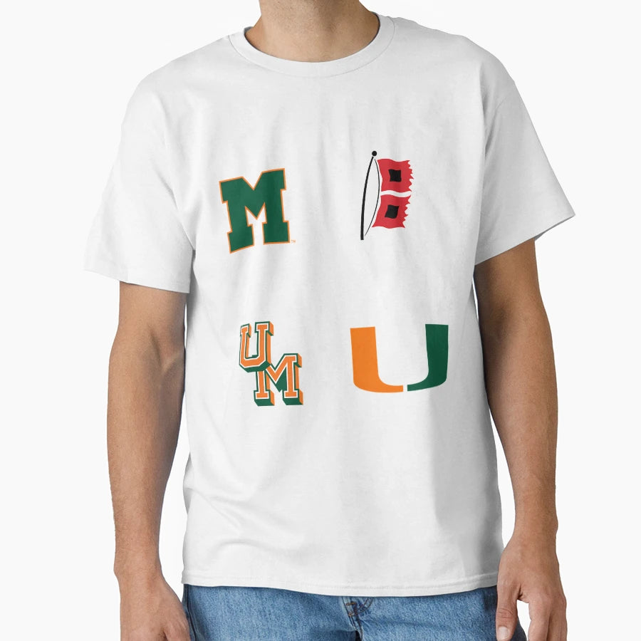 Umiami Hurricanes Logo History T-Shirt - Trendy Graphic Unisex - T-Shirt, Sweatshirt, Hoodie