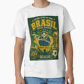 Brazil Football Fans World Cup T-Shirt - Fun Novelty Design for Adults - T-Shirt, Sweatshirt, Hoodie