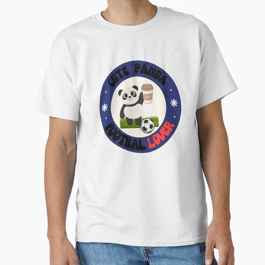Panda Football Lover T-Shirt - Trendy Graphic for Adults - T-Shirt, Sweatshirt, Hoodie