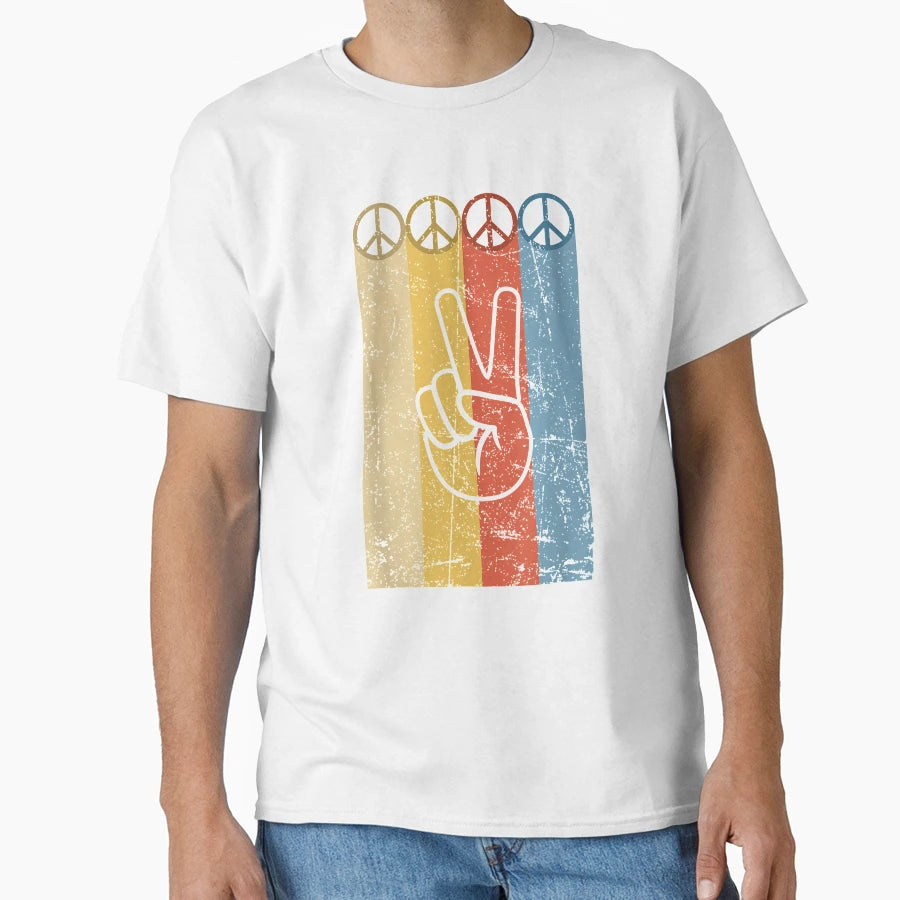 60S 70S Love Peace Freedoom Hippie Gifts T-Shirt - Trendy Graphic Unisex - T-Shirt, Sweatshirt, Hoodie