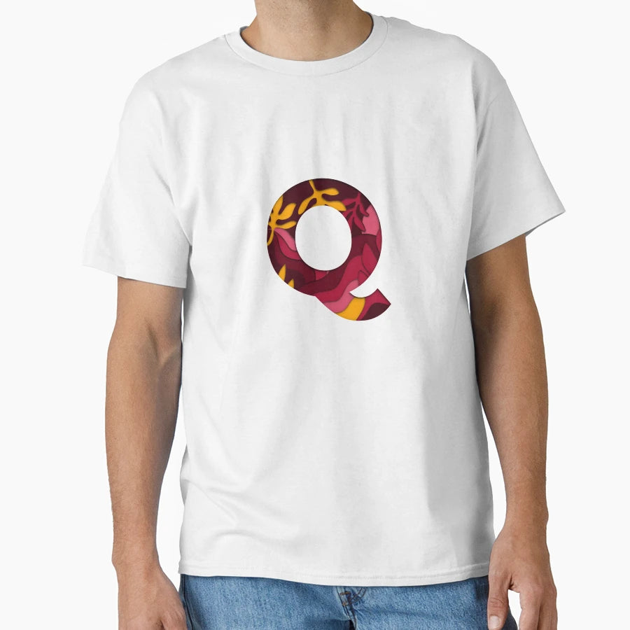 Q Letter Monogram T-Shirt - Fun Novelty Design Unisex - T-Shirt, Sweatshirt, Hoodie