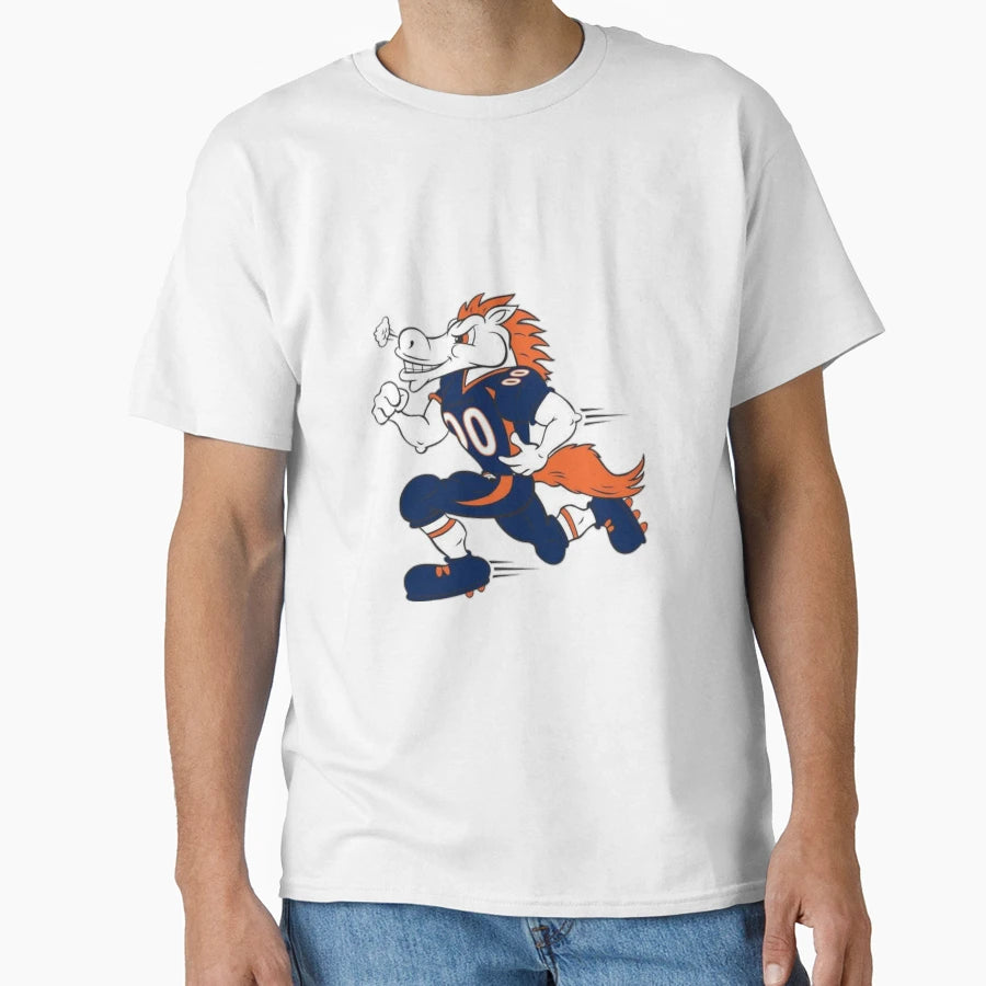 Denver Colorado Football Player Art T-Shirt - Custom Art Print Unisex - T-Shirt, Sweatshirt, Hoodie