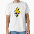 Yellow Thunderbolt Art T-Shirt - Graphic Print Men Women - T-Shirt, Sweatshirt, Hoodie