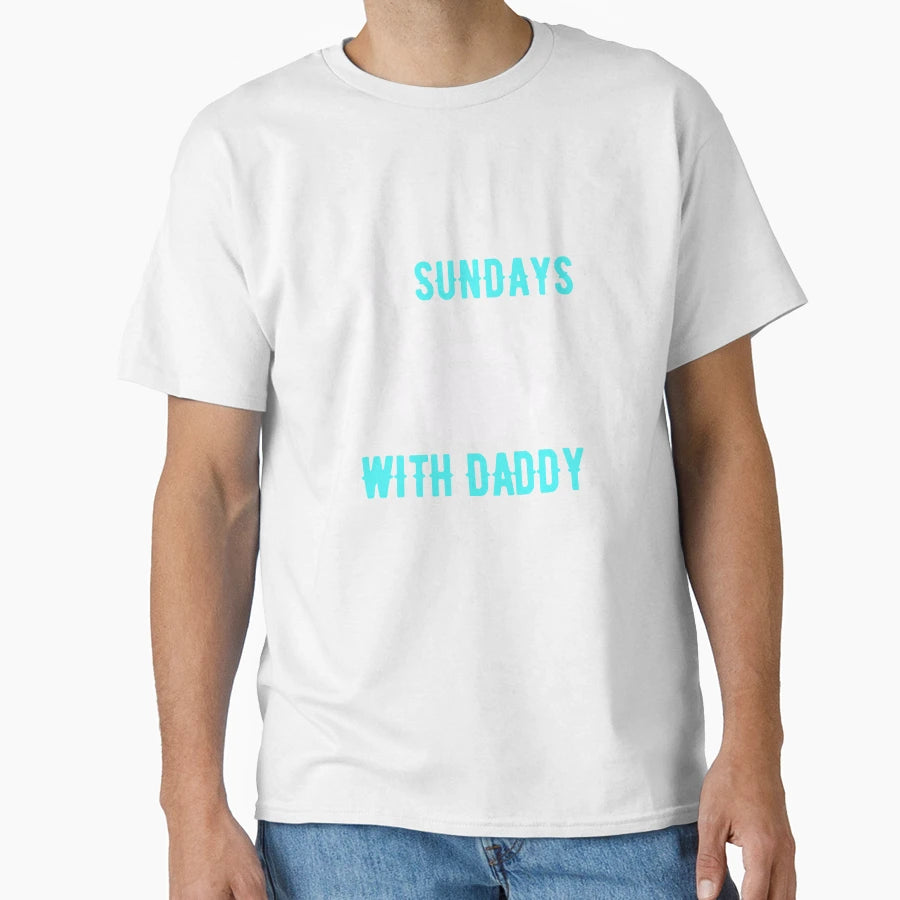 Sundays We Watch Football Daddy T-Shirt - Trendy Graphic Unisex - T-Shirt, Sweatshirt, Hoodie