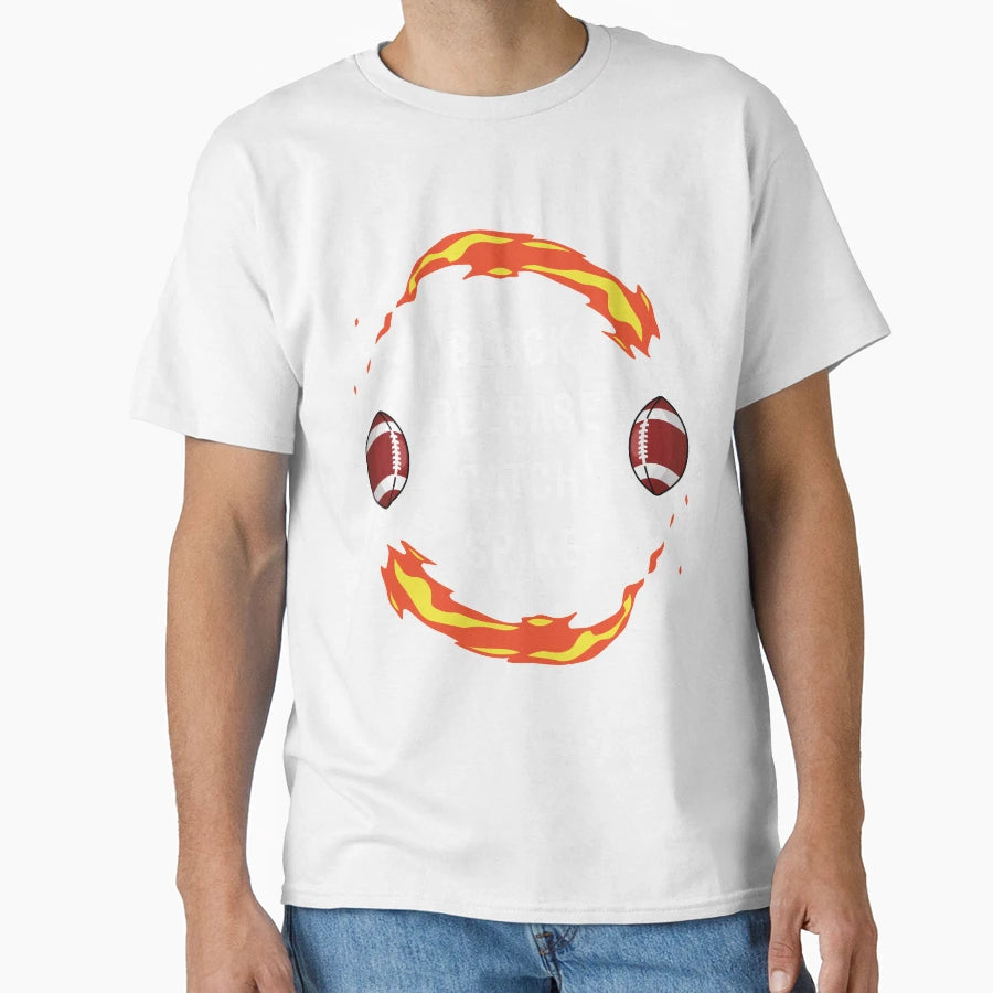 Block Release Catch Spike Football Fans T-Shirt - Fun Novelty Design Unisex - T-Shirt, Sweatshirt, Hoodie