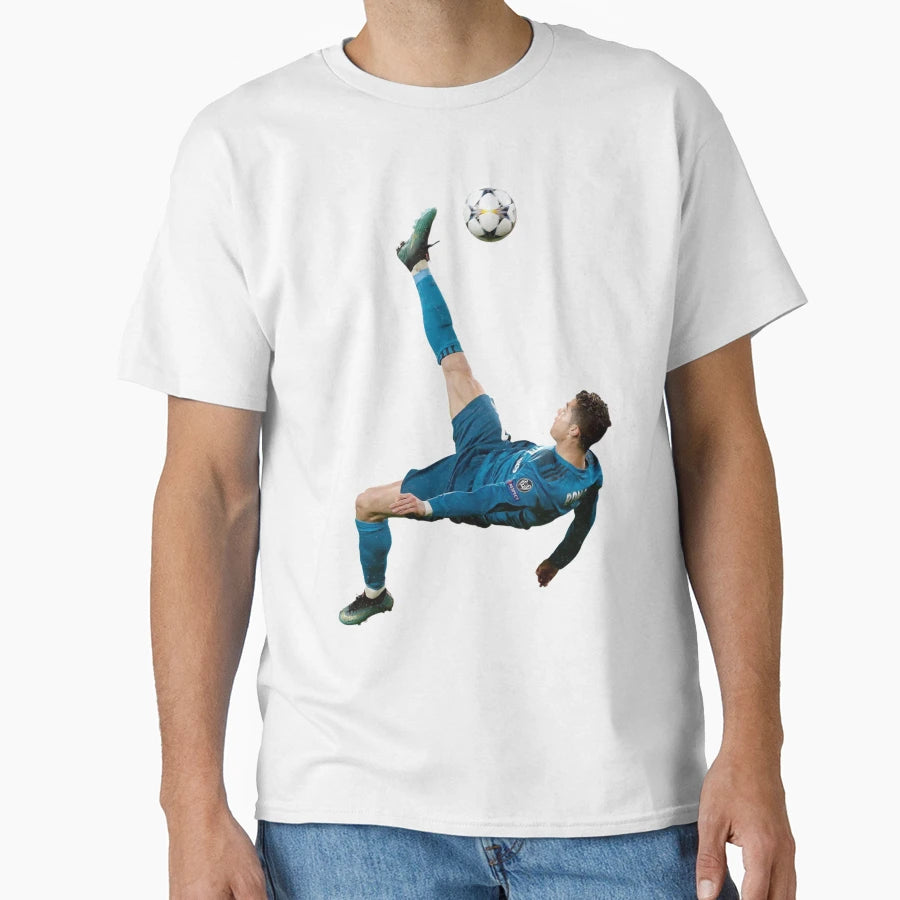 Cristiano Ronaldo Bicycle Kick T-Shirt - Casual Everyday Wear Men Women - T-Shirt, Sweatshirt, Hoodie