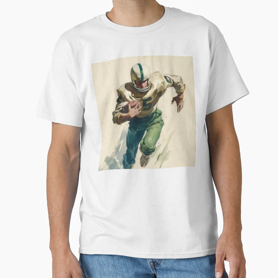 Sprinting Through Times Gridiron T-Shirt - Casual Everyday Wear for Adults - T-Shirt, Sweatshirt, Hoodie