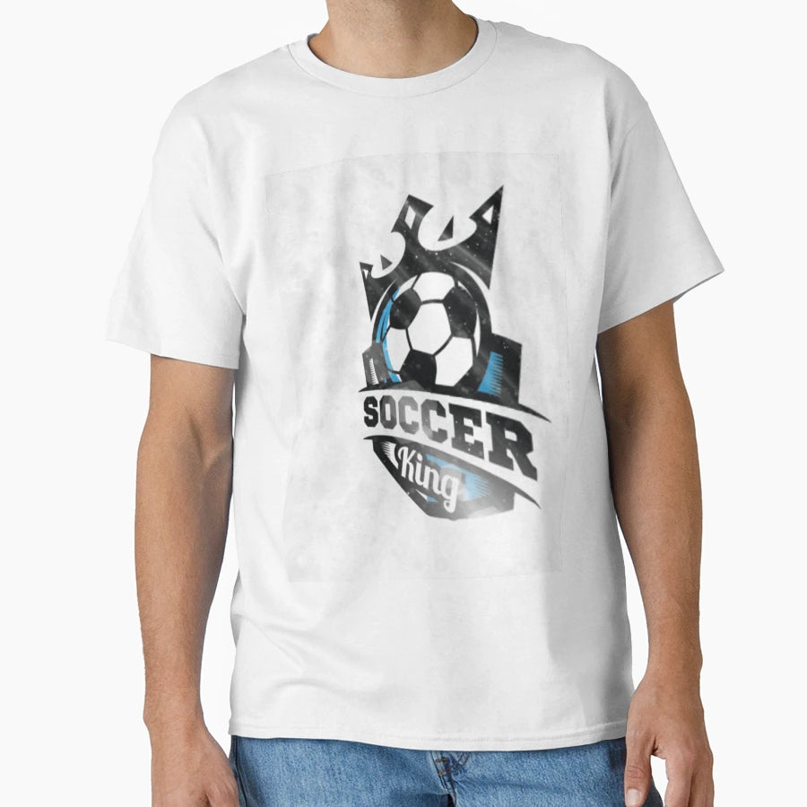 Soccer King T-Shirt - Aesthetic Graphic for Adults - T-Shirt, Sweatshirt, Hoodie