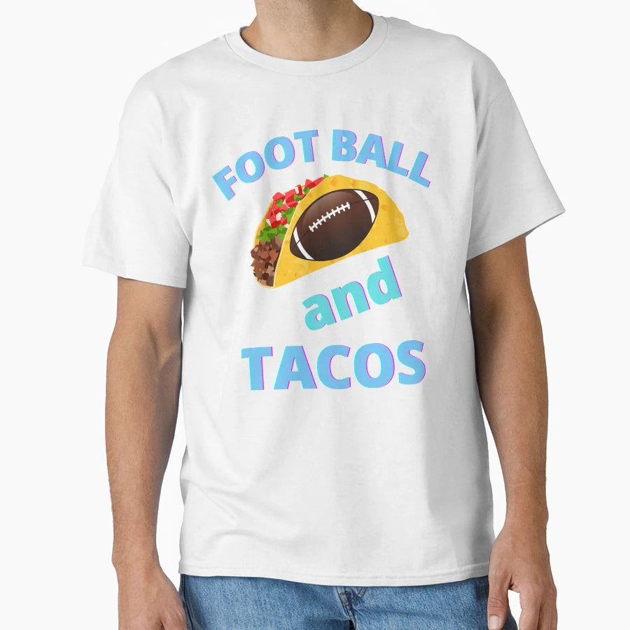 Football And Tacos T-Shirt - Trendy Graphic Unisex - T-Shirt, Sweatshirt, Hoodie