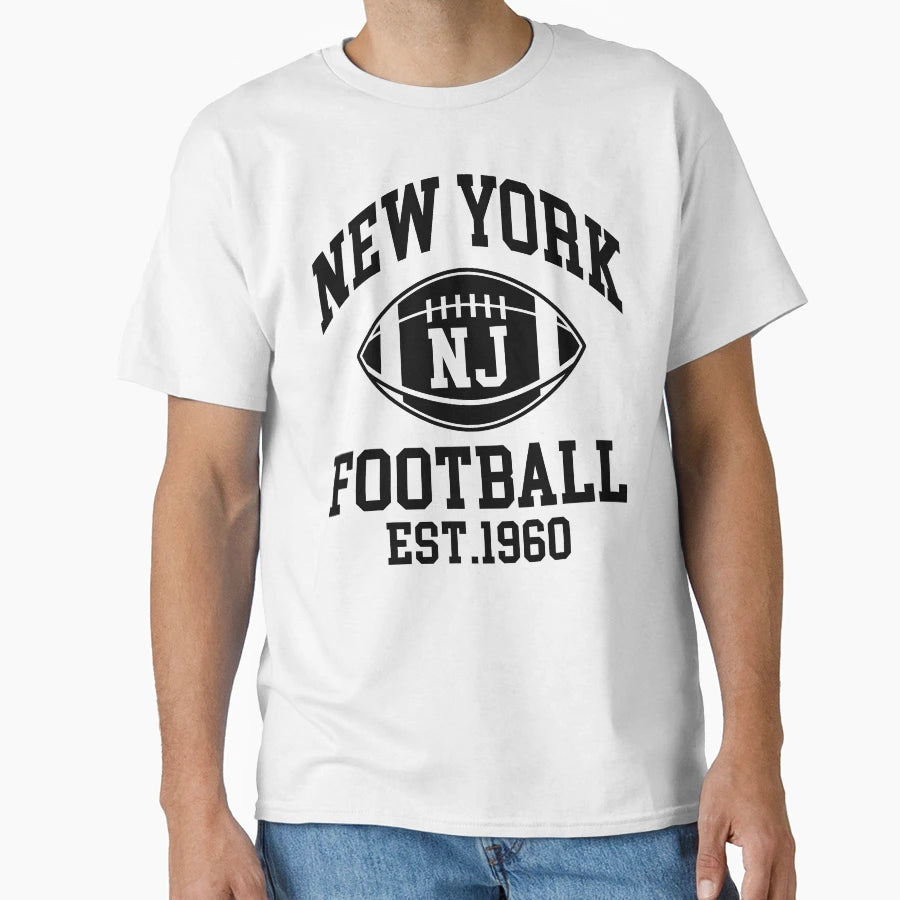 New York Football New Jersey T-Shirt - Fun Novelty Design for Adults - T-Shirt, Sweatshirt, Hoodie