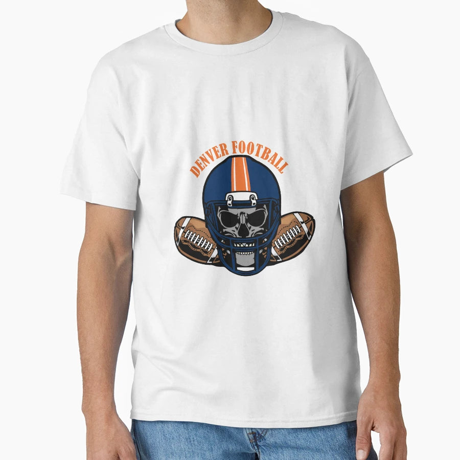 Denver Football T-Shirt - Minimalist Print for Adults - T-Shirt, Sweatshirt, Hoodie