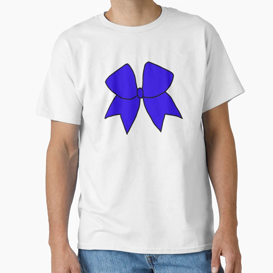 Royal Blue Cheer Bow T-Shirt - Aesthetic Graphic Unisex - T-Shirt, Sweatshirt, Hoodie