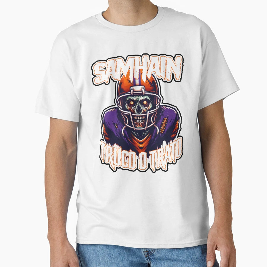 Hardcore Bowl League Undead Samhain T-Shirt - Novelty Apparel for Adults - T-Shirt, Sweatshirt, Hoodie