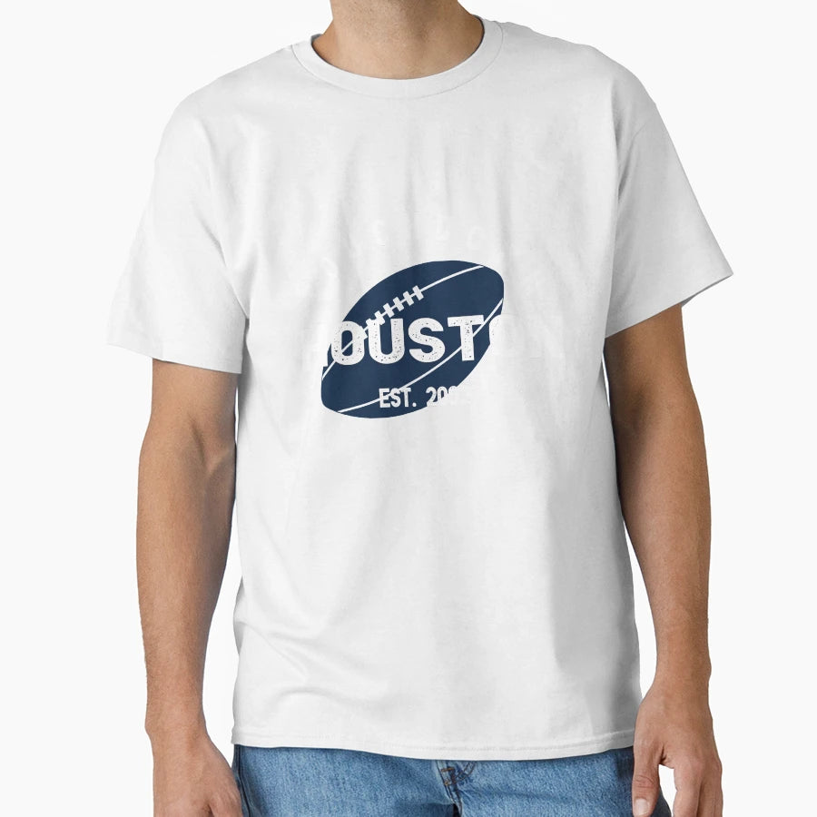 Houston Football Team T-Shirt - Minimalist Print for Adults - T-Shirt, Sweatshirt, Hoodie