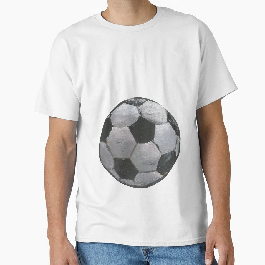 Football Red Hand Painted T-Shirt - Aesthetic Graphic Men Women - T-Shirt, Sweatshirt, Hoodie