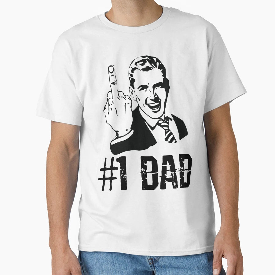 Funny Fathers Day 1 Dad T-Shirt - Custom Art Print for Adults - T-Shirt, Sweatshirt, Hoodie