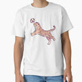 Soccer Football Tiger Playful Textured T-Shirt - Graphic Print Unisex - T-Shirt, Sweatshirt, Hoodie