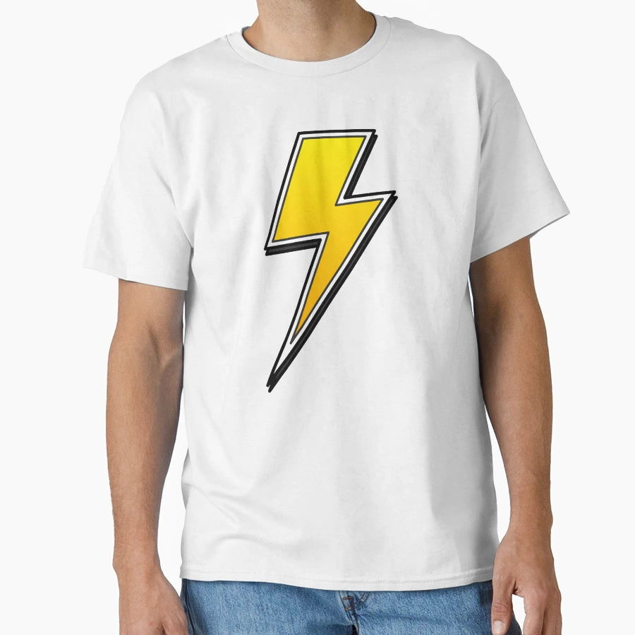 Lightning Bolt Yellow 1 T-Shirt - Custom Art Print Unisex - T-Shirt, Sweatshirt, Hoodie