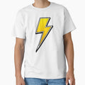 Lightning Bolt Yellow 1 T-Shirt - Custom Art Print Unisex - T-Shirt, Sweatshirt, Hoodie