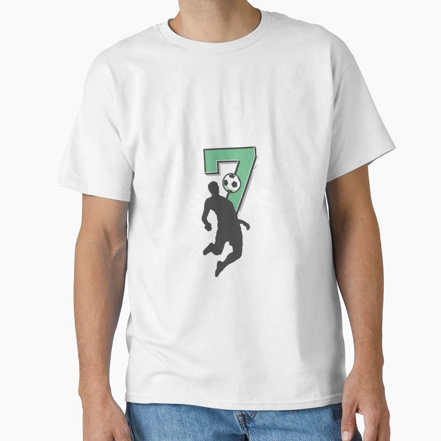 7Th Birthday Football Soccer T-Shirt - Fun Novelty Design for Adults - T-Shirt, Sweatshirt, Hoodie