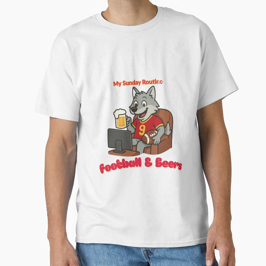 Kansas City Chiefs My Sunday Routine Kc T-Shirt - Streetwear Style Unisex - T-Shirt, Sweatshirt, Hoodie