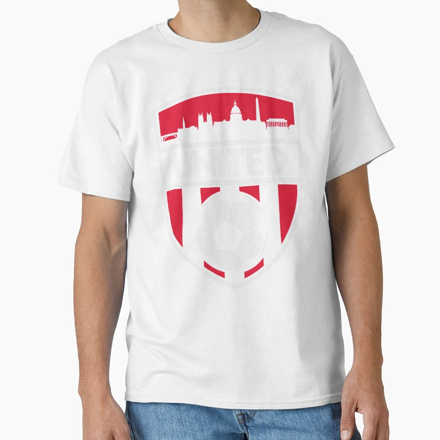 Washington Dc Soccer United Futbol Team T-Shirt - Minimalist Print Unisex - T-Shirt, Sweatshirt, Hoodie