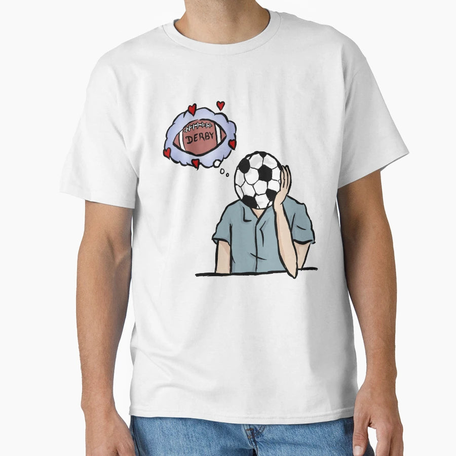 I Love Football T-Shirt - Minimalist Print Unisex - T-Shirt, Sweatshirt, Hoodie