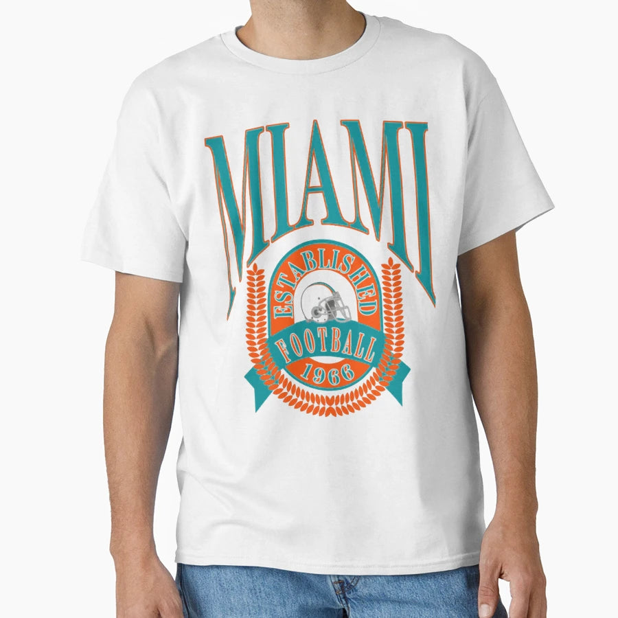 Football Miami Dolphins T-Shirt - Fun Novelty Design for Adults - T-Shirt, Sweatshirt, Hoodie