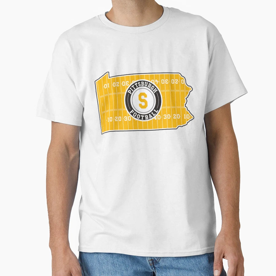 Map Pennsylvania State Football T-Shirt - Custom Art Print Men Women - T-Shirt, Sweatshirt, Hoodie
