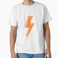 Orange Lightning Bolt T-Shirt - Novelty Apparel Unisex - T-Shirt, Sweatshirt, Hoodie