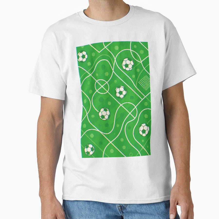 Fun Videogame Soccer Field T-Shirt - Casual Everyday Wear for Adults - T-Shirt, Sweatshirt, Hoodie