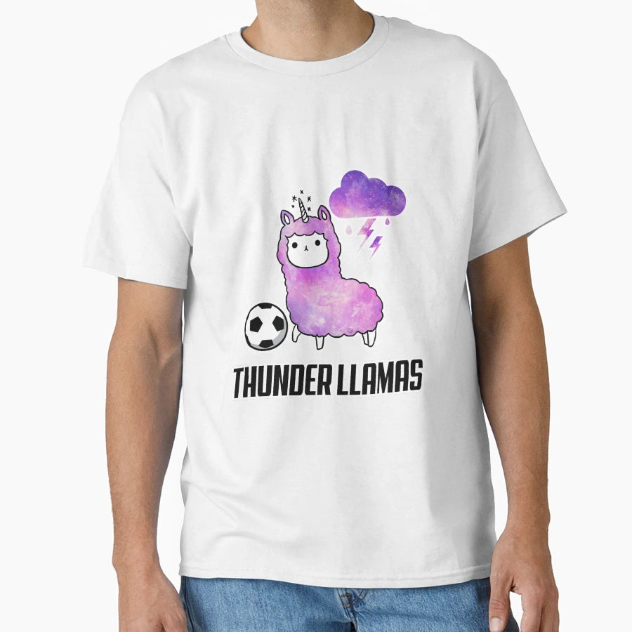 Thunder Llamas T-Shirt - Graphic Print Men Women - T-Shirt, Sweatshirt, Hoodie