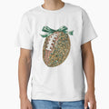 Glitter Football Green Ribbon T-Shirt - Custom Art Print for Adults - T-Shirt, Sweatshirt, Hoodie