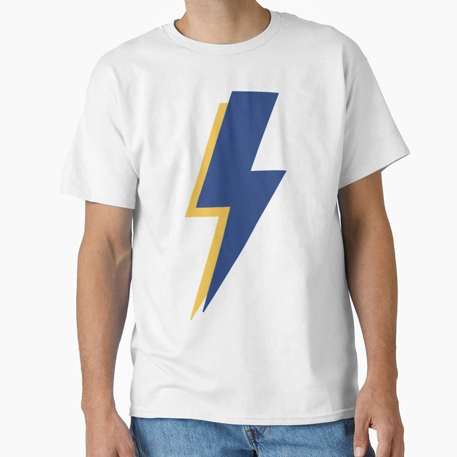 Blue Yellow Lightning Bolt T-Shirt - Aesthetic Graphic Unisex - T-Shirt, Sweatshirt, Hoodie