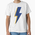 Blue Yellow Lightning Bolt T-Shirt - Aesthetic Graphic Unisex - T-Shirt, Sweatshirt, Hoodie