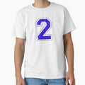 Varsity Number 2 T-Shirt - Custom Art Print Unisex - T-Shirt, Sweatshirt, Hoodie
