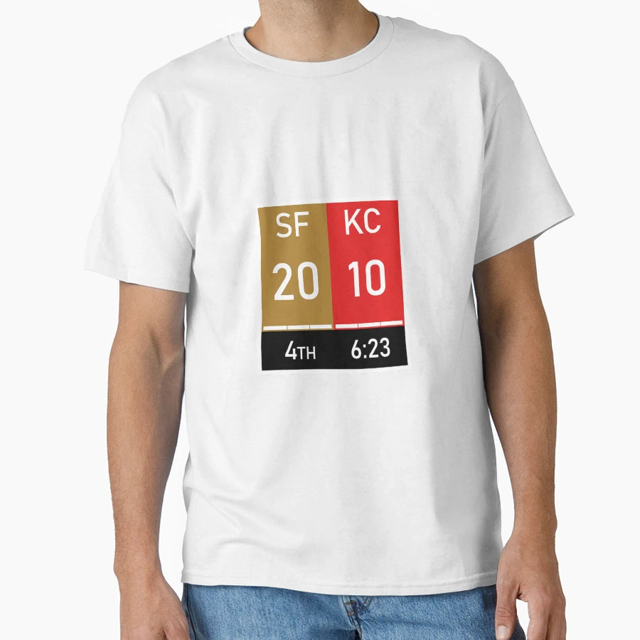 Kansas City Superbowl Score T-Shirt - Minimalist Print for Adults - T-Shirt, Sweatshirt, Hoodie