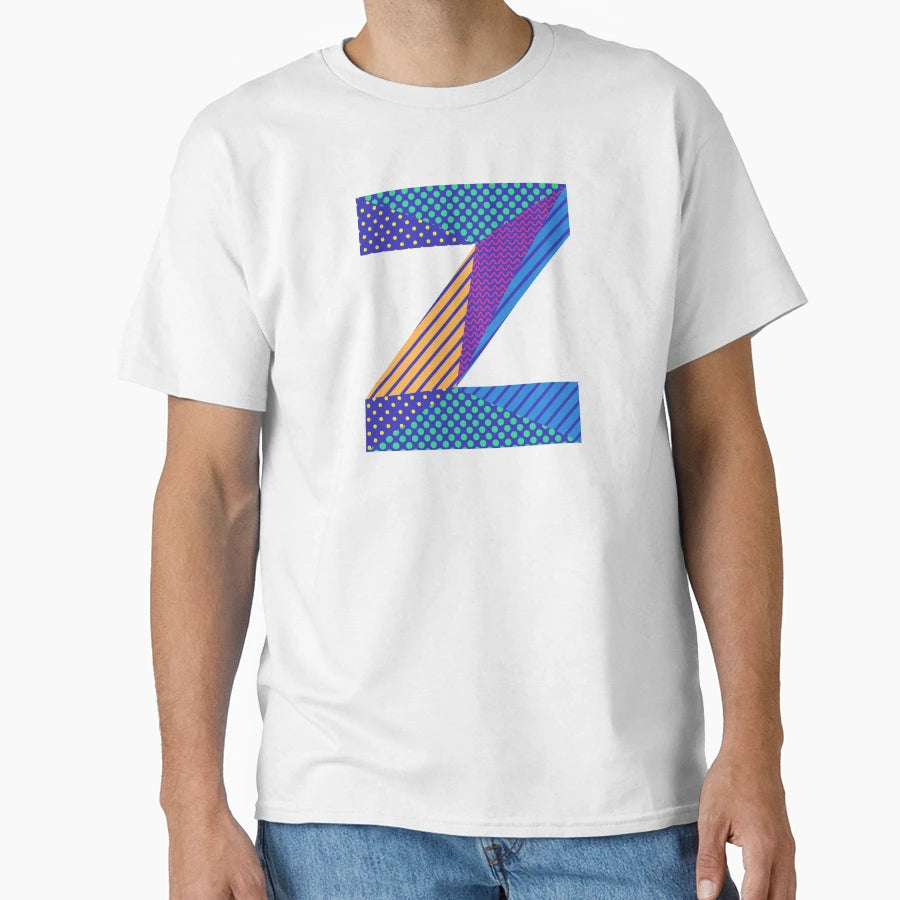 Alphabet Letter Z Screen T-Shirt - Streetwear Style Men Women - T-Shirt, Sweatshirt, Hoodie