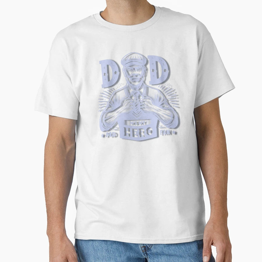 Dad You Are My Hero And My Biggest T-Shirt - Aesthetic Graphic for Adults - T-Shirt, Sweatshirt, Hoodie