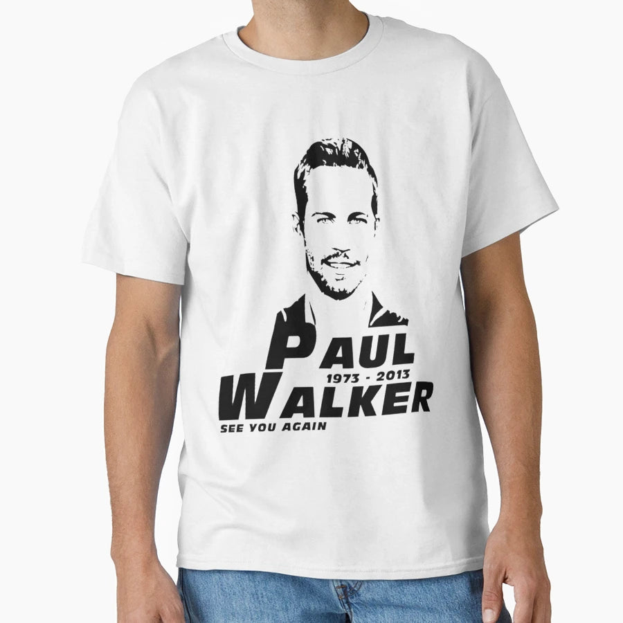Paul Walker Fitted Scoop T-Shirt - Trendy Graphic Men Women - T-Shirt, Sweatshirt, Hoodie