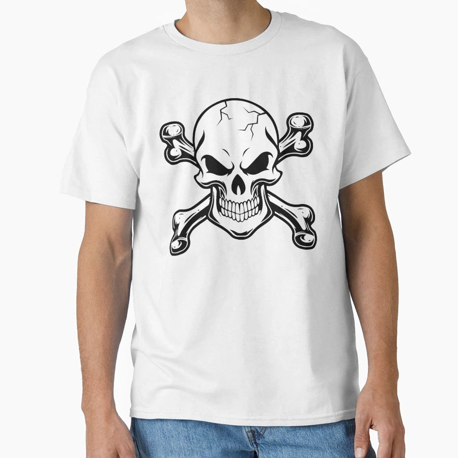 Skull Crossed Bones T-Shirt - Trendy Graphic for Adults - T-Shirt, Sweatshirt, Hoodie